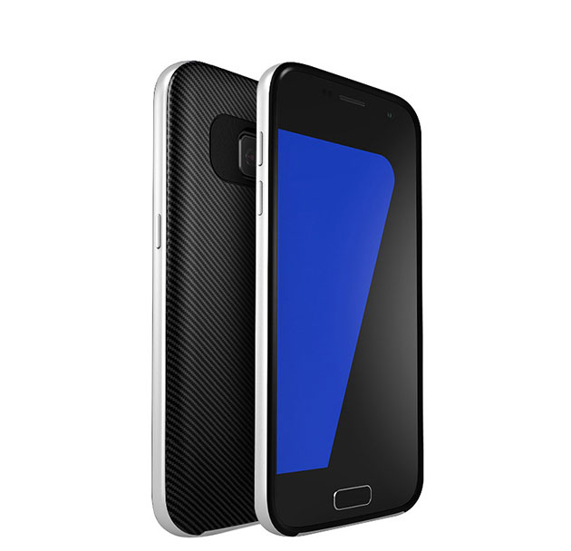 164005 เคส S7 Edge ของแท้ สีเงิน
